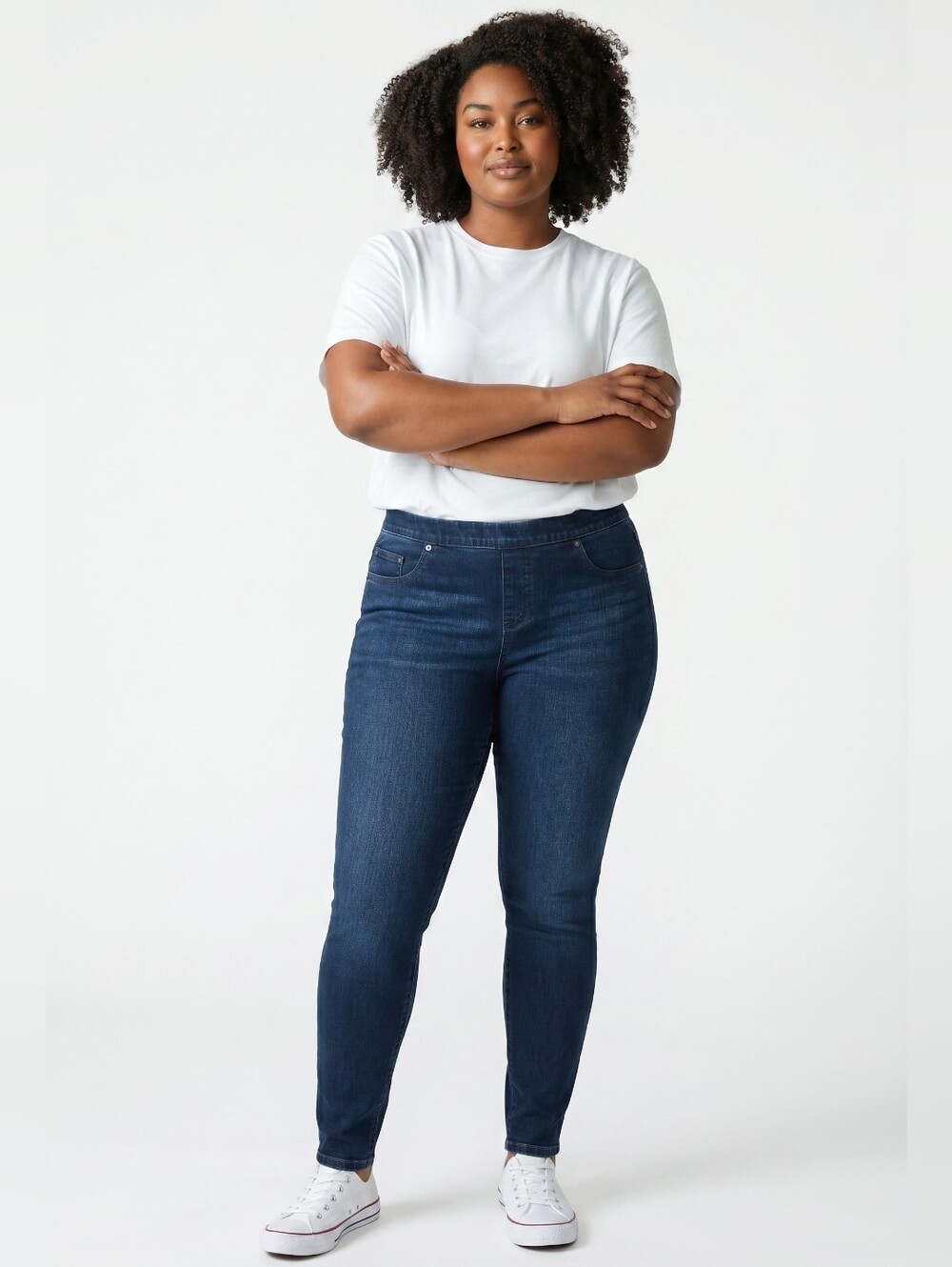 SPANX Women's Dark Indigo High-Rise Jeggings